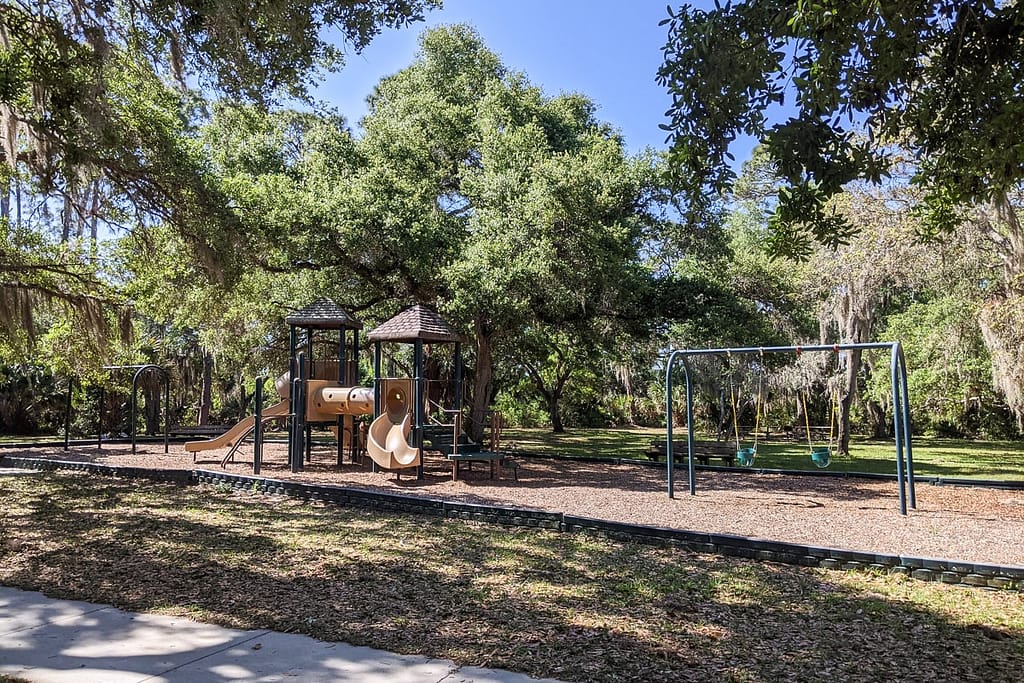 Playground in the South Creek Picnic Area at Oscar Scherer State Park