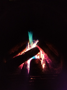 colorful campfire