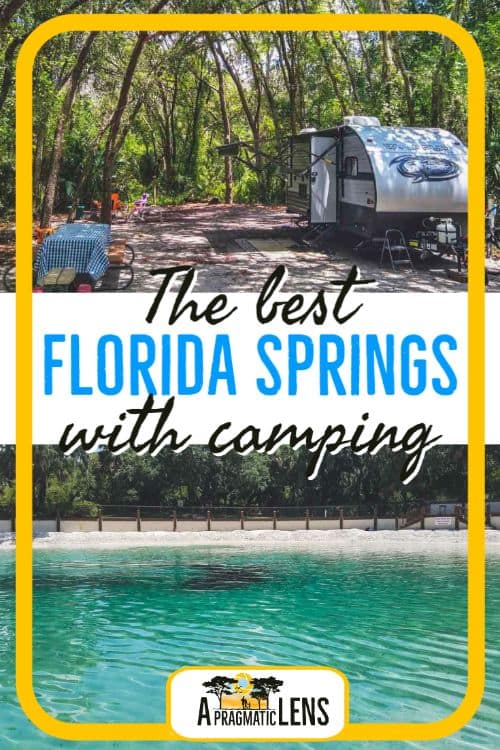 Florida Springs Camping PIN graphic