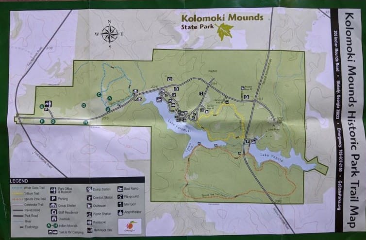 Kolomoki Mounds State Park Hiking Trail Map