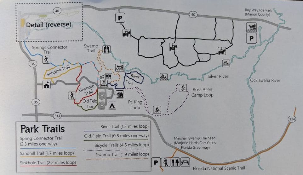 Silver Springs State Park Trail Map
