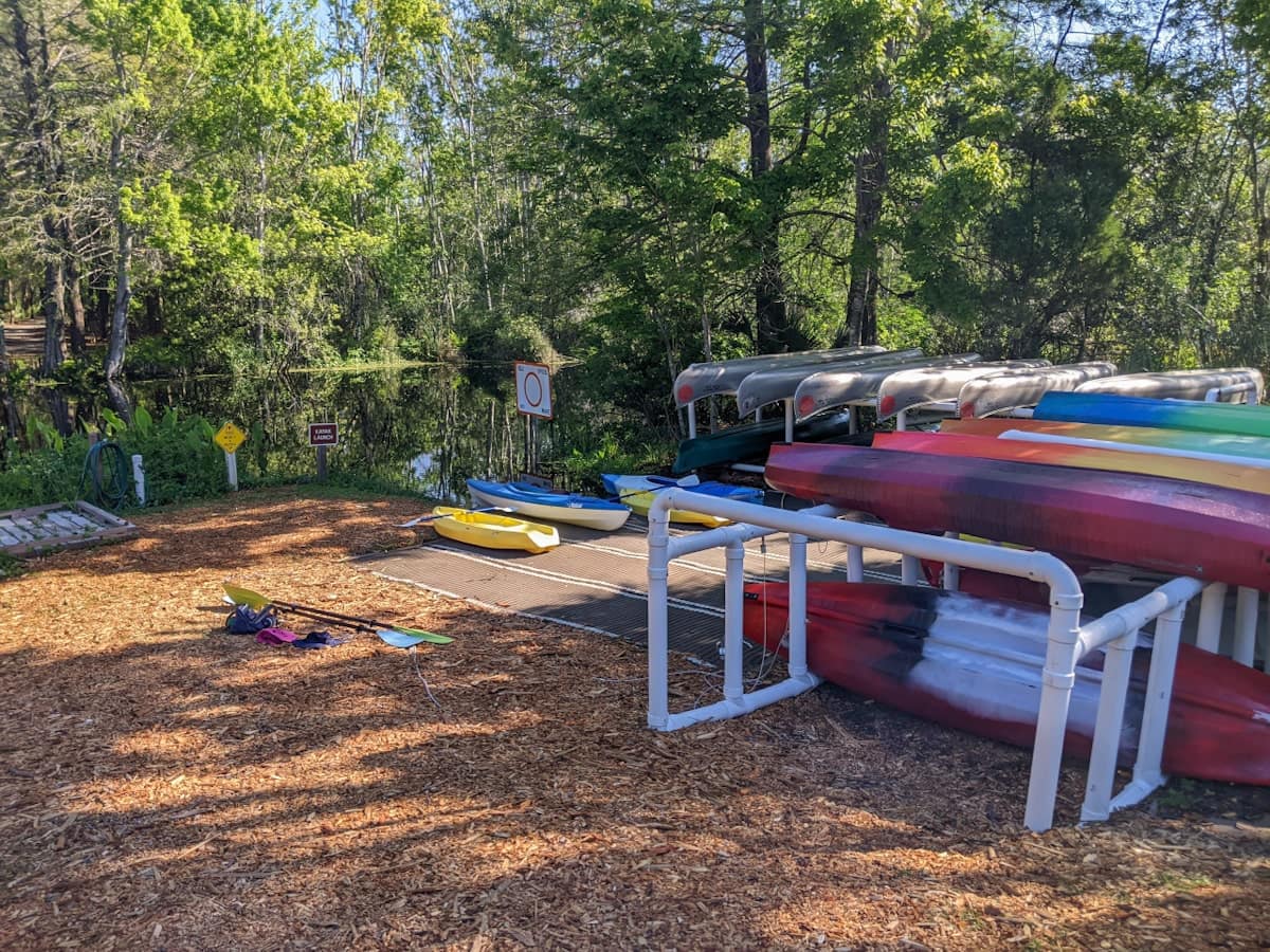 Kayaks for rent at Lake Griffin State Park