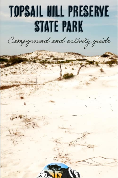 Topsail Hill Preserve State Park campground guide pinterest image